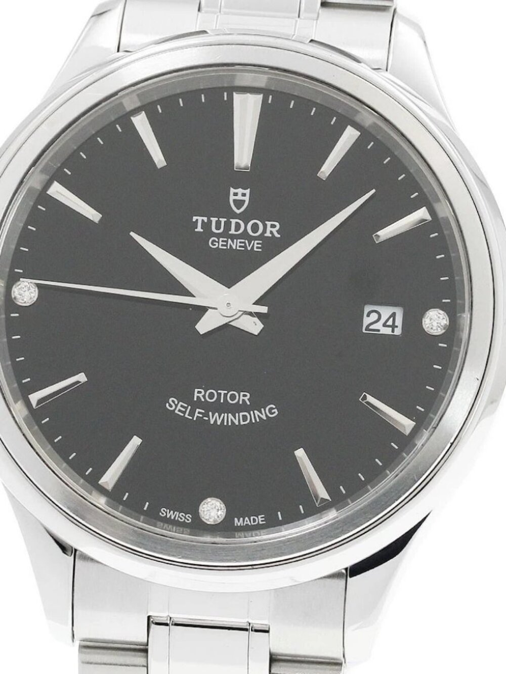 TUDOR style 12500 3P diamond black Dial Automatic Men's Watch_